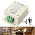 8A 12V ~ 24V Automatic PIR Infrared Motion Sensor light Switch for LED strips